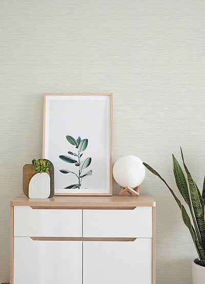 product image for Agave Off-White Faux Grasscloth Wallpaper 65