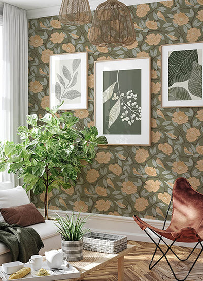 product image for Bernadina Moss Rosebush Wallpaper 22