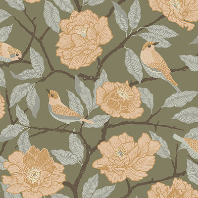 product image of Bernadina Moss Rosebush Wallpaper 526