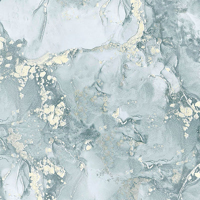 product image for Grandin Light Blue Marbled Wallpaper 92