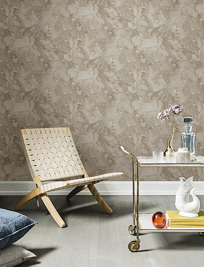 product image for Grandin Grey Marbled Wallpaper 4