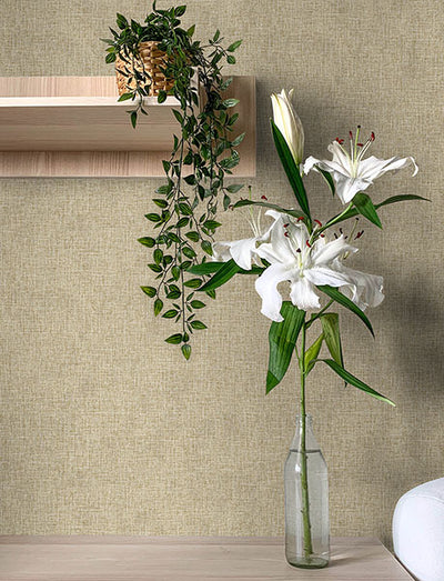 product image for Buxton Brown Faux Weave Wallpaper 34