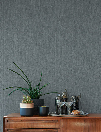 product image for Hatton Blue Faux Tweed Wallpaper 6