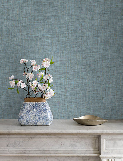 product image for Glenburn Light Blue Woven Shimmer Wallpaper 97