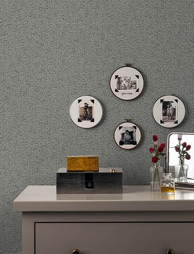 product image for Surrey Grey Basketweave Wallpaper 40