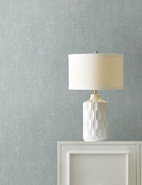 media image for Edmore Light Blue Faux Suede Wallpaper 225