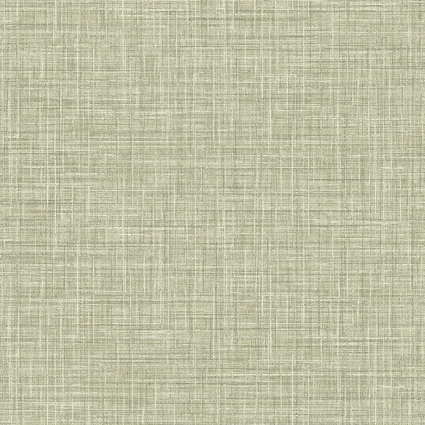 media image for Tuckernuck Green Faux Linen Wallpaper 24