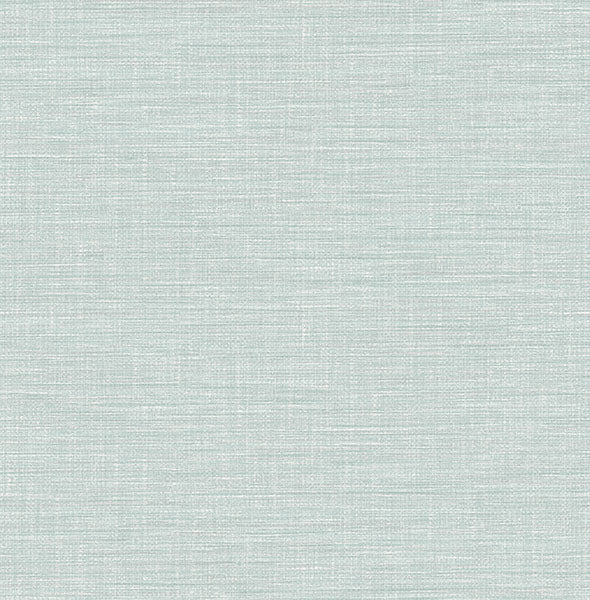 media image for Exhale Light Blue Faux Grasscloth Wallpaper 247