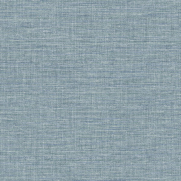 media image for Exhale Sky Blue Faux Grasscloth Wallpaper 262