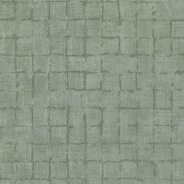 media image for Blocks Sage Checkered Wallpaper 285