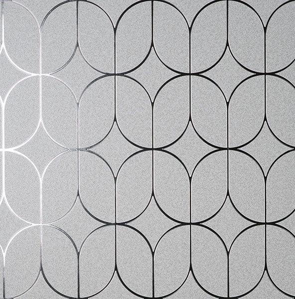 media image for Raye Silver Rosco Trellis Wallpaper 246