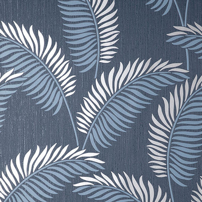 product image for Leaf Navy Tropical Wallpaper 37