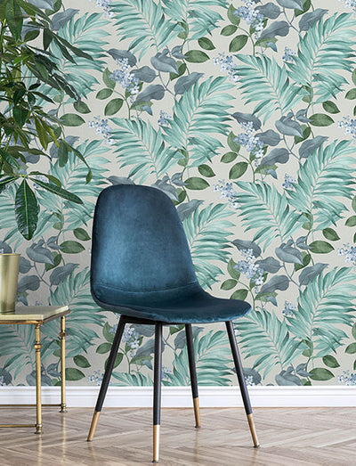 product image for Eden Grey Tropical Wallpaper 27