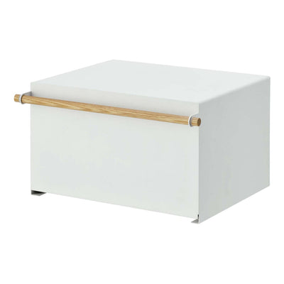 product image for Tosca Bread Box - White Steel and Wood by Yamazaki 55