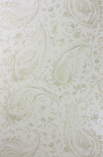 product image of Pamir Wallpaper in silver from the Cathay Collection by Nina Campbell 58
