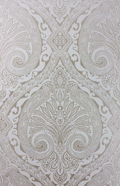 product image of Khitan Wallpaper in gray from the Cathay Collection by Nina Campbell 552