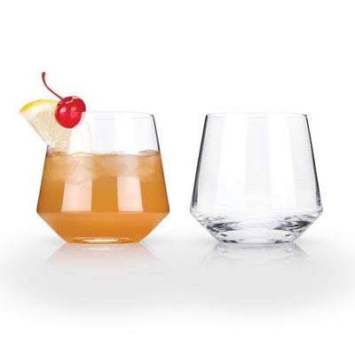 product image for angled crystal cocktail tumblers 2 45