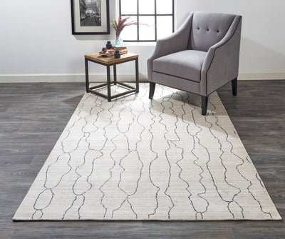 product image for Miska Hand Woven Ivory and Gray Rug by BD Fine Roomscene Image 1 8