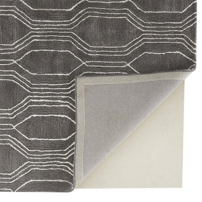 product image for Rainor Hand Tufted Gray and Ivory Rug by BD Fine Fold Image 1 56