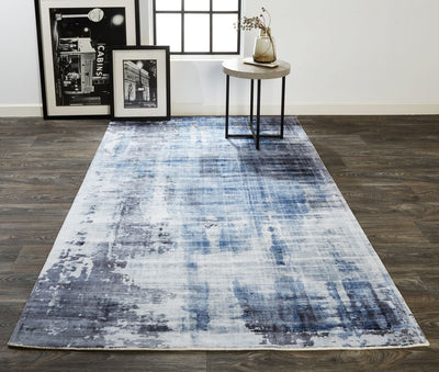 product image for Cashel Hand Woven Misty Blue Rug by BD Fine Roomscene Image 1 52