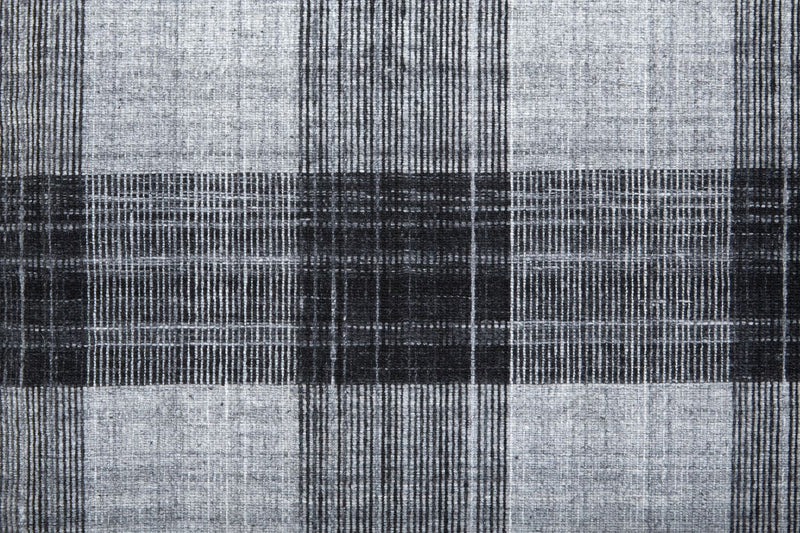 media image for Moya Flatweave Black and Gray Rug by BD Fine Texture Image 1 292