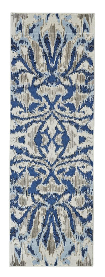 product image for Carini Blue and Taupe Rug by BD Fine Flatshot Image 1 34