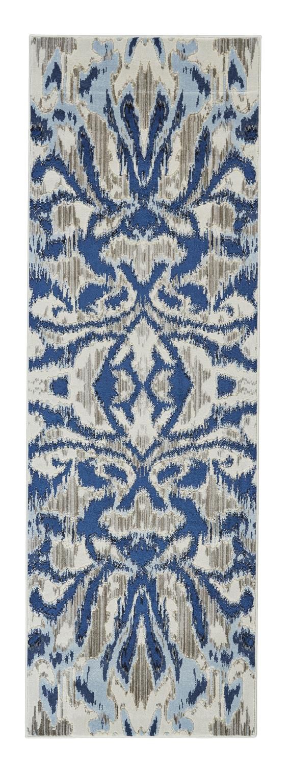 media image for Carini Blue and Taupe Rug by BD Fine Flatshot Image 1 220