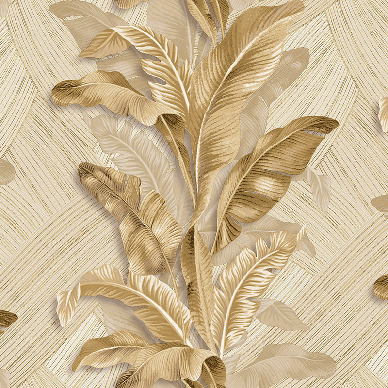 media image for Palma Beige/Gold Wallpaper from Stratum Collection by Galerie Wallcoverings 255