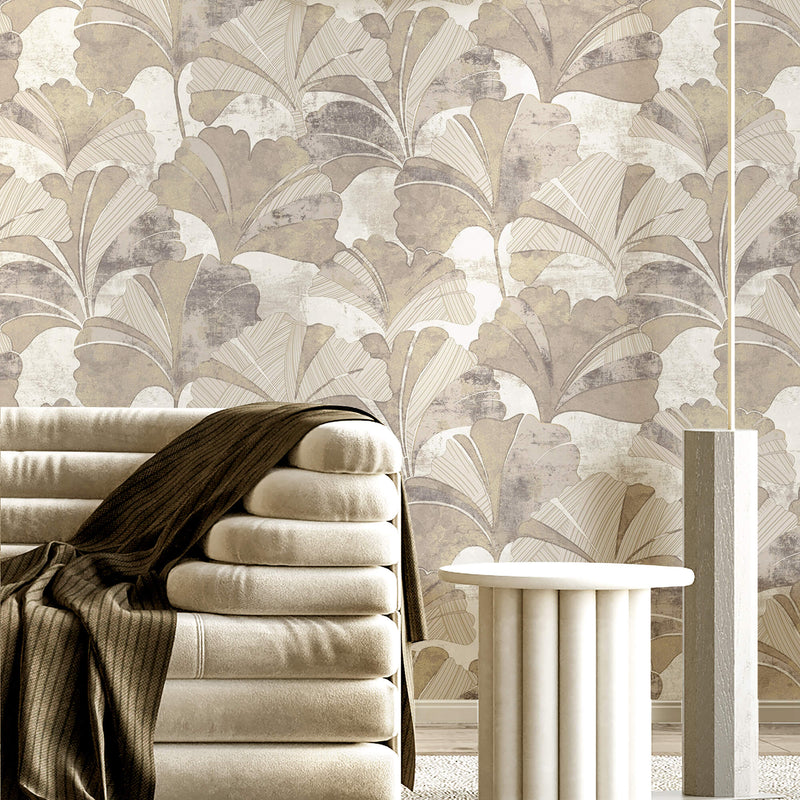 media image for Ginko Beige/Cream Wallpaper from Stratum Collection by Galerie Wallcoverings 20