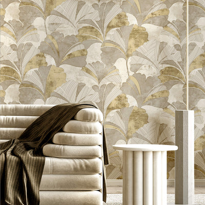 product image for Ginko Grey/Gold Wallpaper from Stratum Collection by Galerie Wallcoverings 45