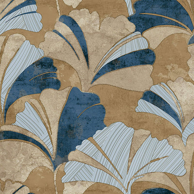 product image for Ginko Blue Wallpaper from Stratum Collection by Galerie Wallcoverings 96