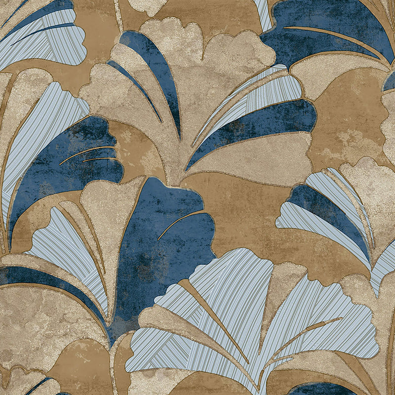 media image for Ginko Blue Wallpaper from Stratum Collection by Galerie Wallcoverings 271