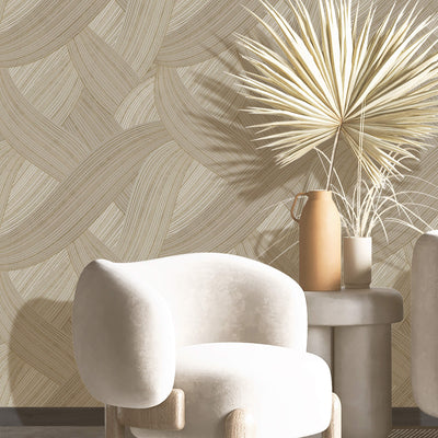 product image for Unito Beige/Cream Wallpaper from Stratum Collection by Galerie Wallcoverings 30