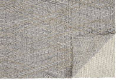 product image for Huntley Hand Woven Gray and Taupe Rug by BD Fine Fold Image 1 93