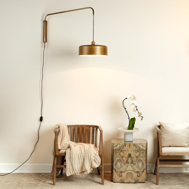 media image for jeno swing arm wall sconce by jamie young 4jeno lgbr 6 246
