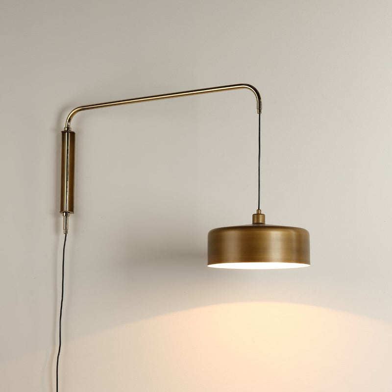 media image for jeno swing arm wall sconce by jamie young 4jeno lgbr 8 255