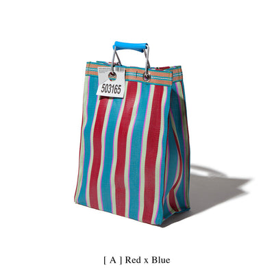 product image for recycled plastic stripe bag rectangle d15 by puebco 503332 2 2