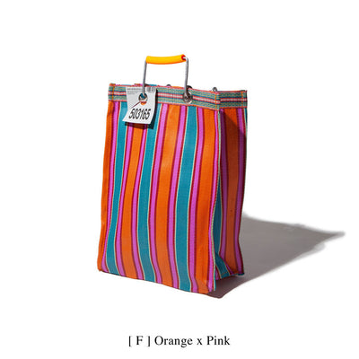 product image for recycled plastic stripe bag rectangle d15 by puebco 503332 7 42