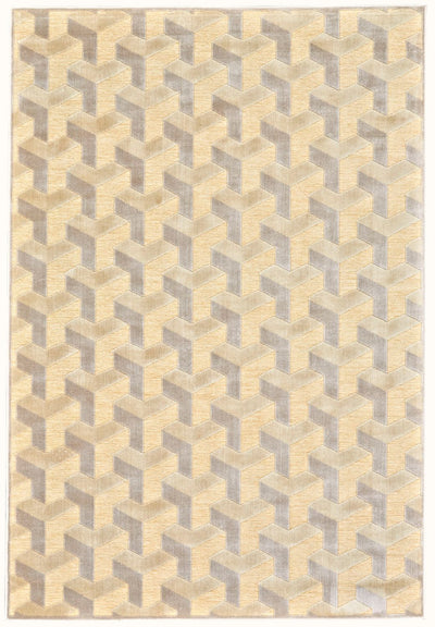 product image of Pellaro Cream and Silver Rug by BD Fine Flatshot Image 1 510