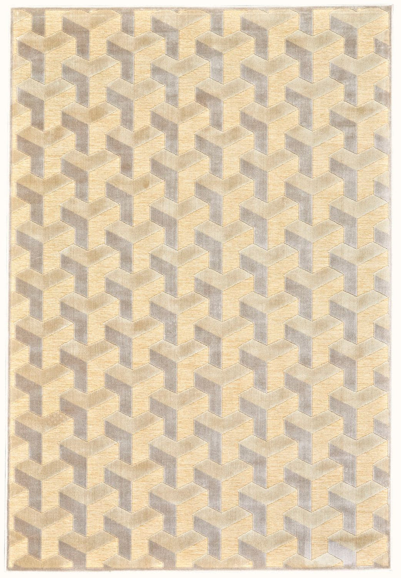 media image for Pellaro Cream and Silver Rug by BD Fine Flatshot Image 1 299