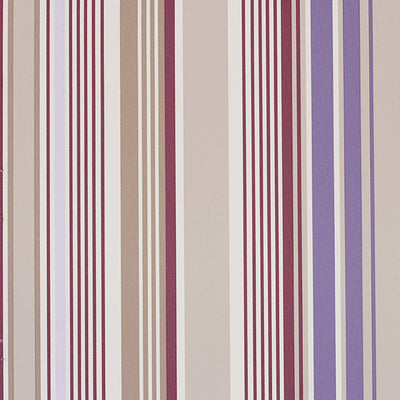 product image of Stripe Classic Wallpaper in Blue/Brown/Red/Multi 541