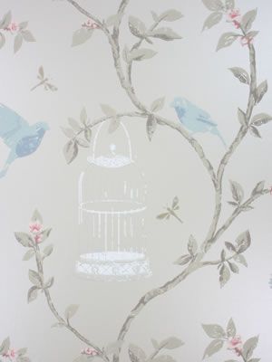 product image for Birdcage Walk Wallpaper in beige color by Nina Campbell 29