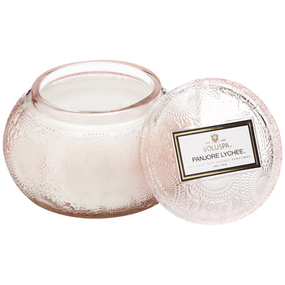 product image for Chawan Bowl 2 Wick Embossed Glass Candle in Panjore Lychee design by Voluspa 50