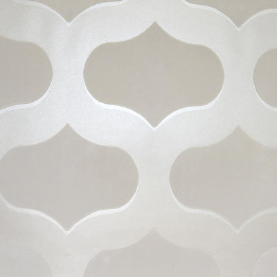 product image of Geometric Metallic Transitional Wallpaper in Cream/Beige/Grey 544
