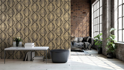 product image for Saturn Wallpaper in Umber Brown 40