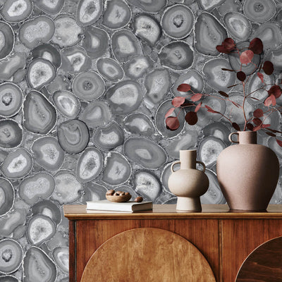 product image for Filo Agate Wallpaper in Black Cumin 19