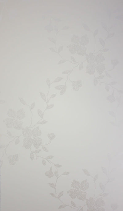 product image of Alyssa Wallpaper in silver from the Giverny Collection by Nina Campbell 543