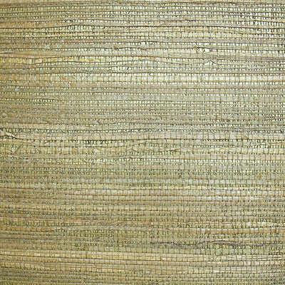 product image of Grasscloth Natural Texture Wallpaper in Green/Yellow/Gold 596