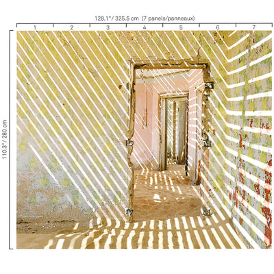 product image of Doorway Within Doorway Wall Mural in Soft Pink/Yellow 594