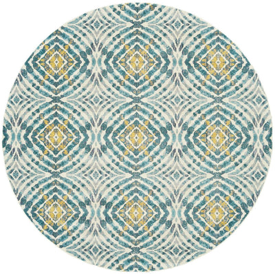 product image for Arsene Blue and Yellow Rug by BD Fine Flatshot Image 1 27